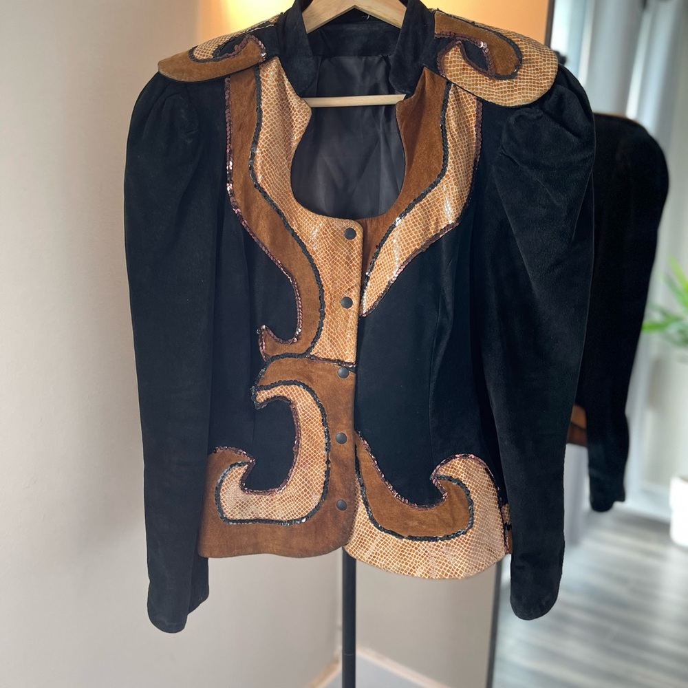 Vintage suede jacket/ bolero